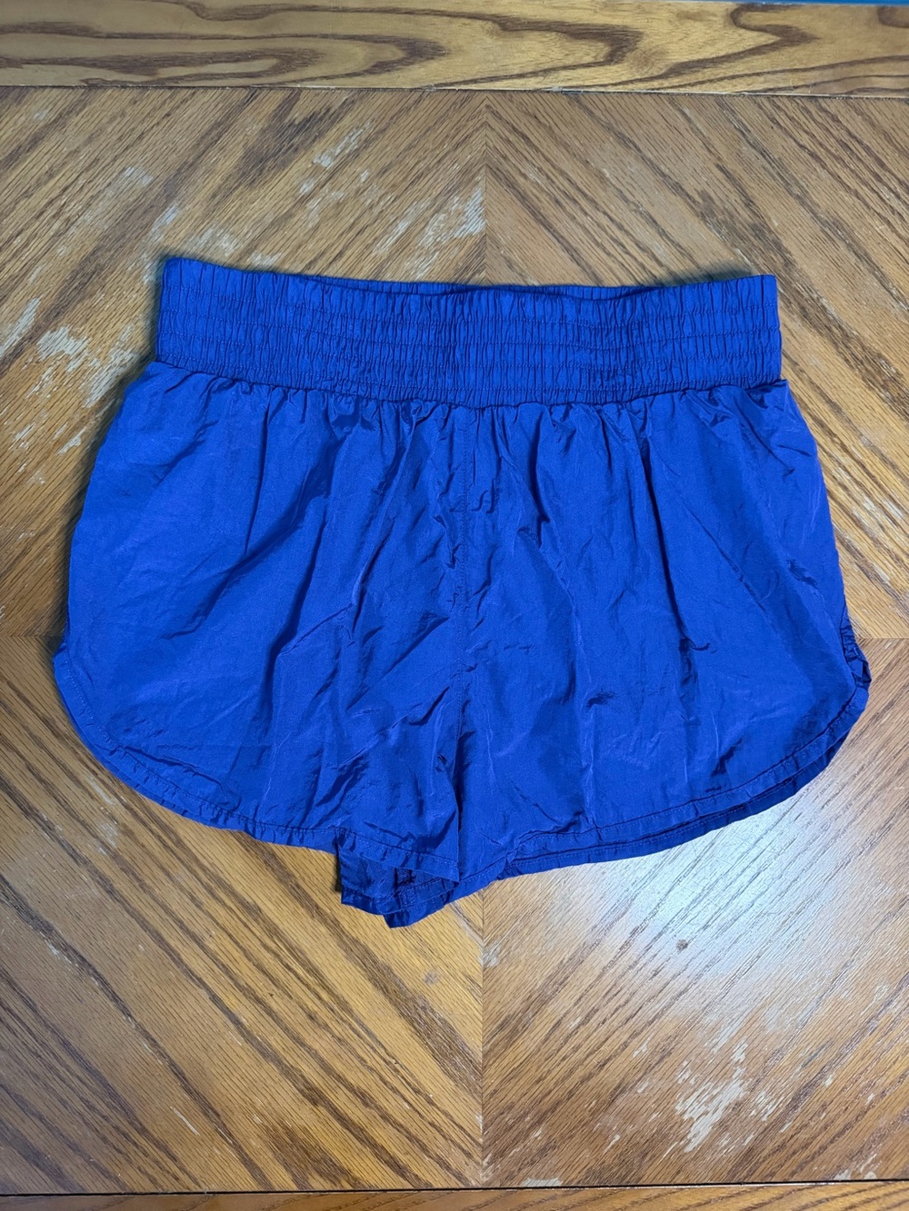 Z Supply Royal Blue Smocked Waist Athletic Shorts